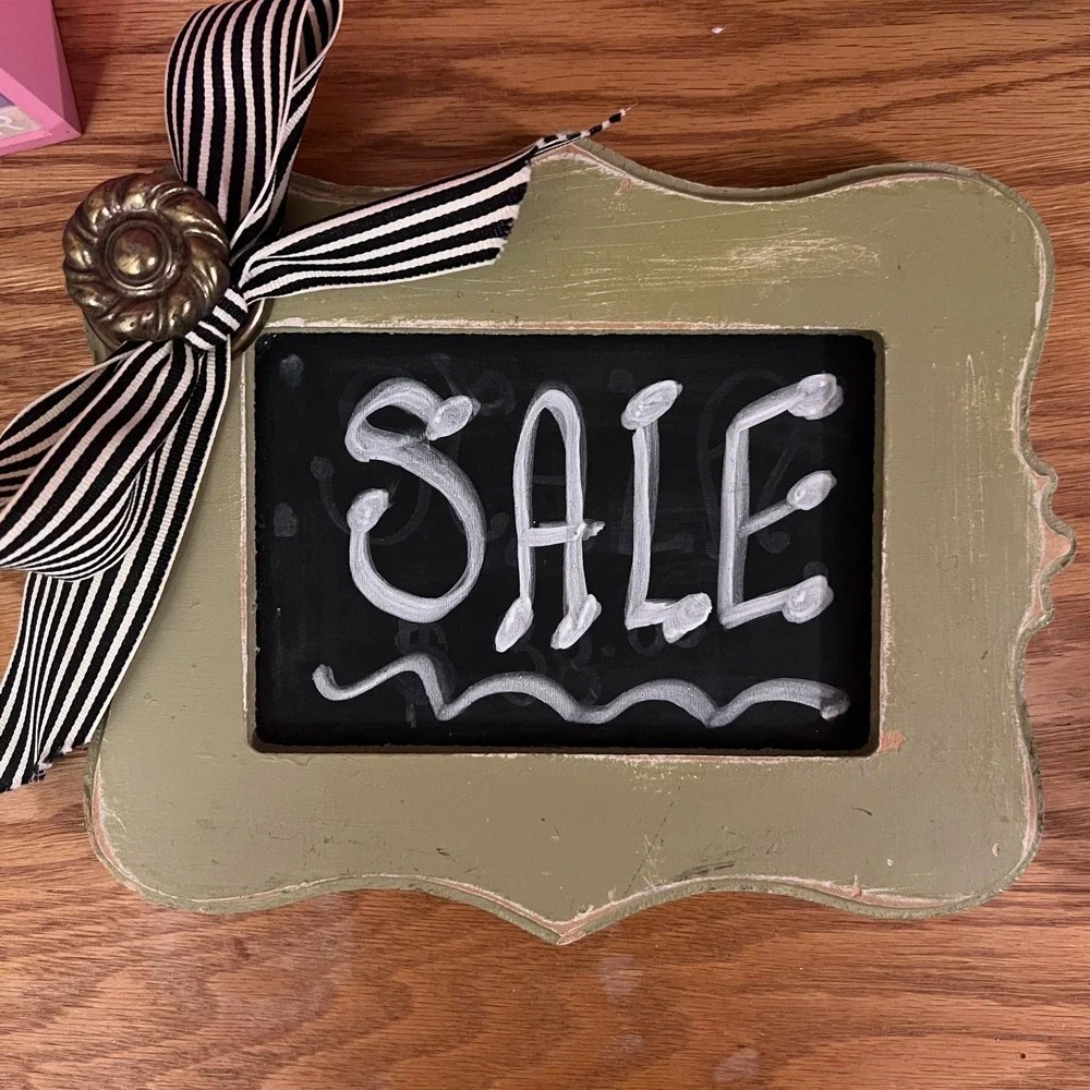 Shop Home Decor Bundle Pink Letter‎ Board Chalkboard Sign Wooden Block Calendar